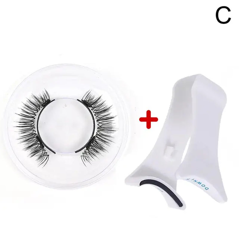 Magnets Tweezer with 3D Magnetic Natural Mink False Eyelash Professional Eyelash Extension Makeup Curler Clip Clamp Makeup Tool