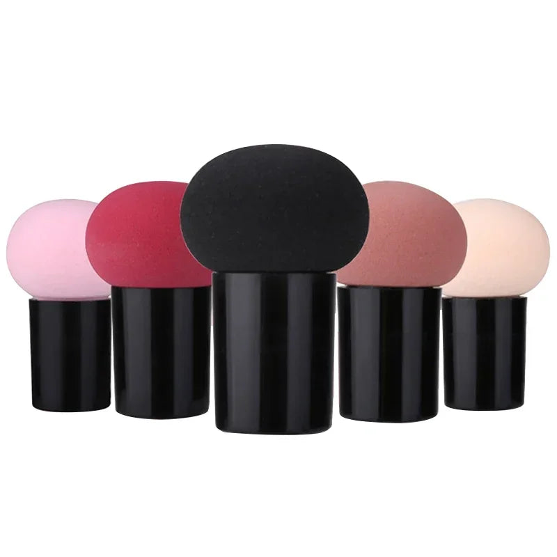 Mushroom Head Powder Puff with Protective Cap Wet Dry Cosmetic Puff Air Cushion Sponge Makeup Egg Foundation Beauty Makeup Tools