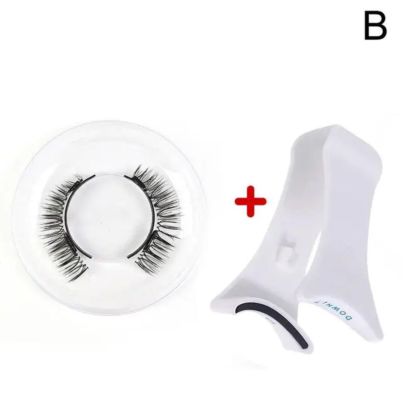 Magnets Tweezer with 3D Magnetic Natural Mink False Eyelash Professional Eyelash Extension Makeup Curler Clip Clamp Makeup Tool