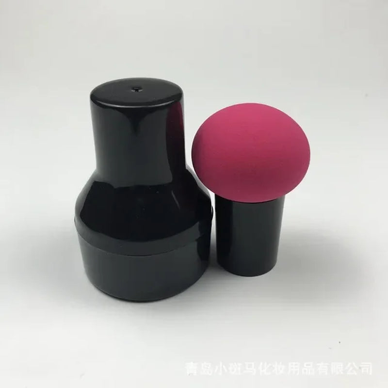 Mushroom Head Powder Puff with Protective Cap Wet Dry Cosmetic Puff Air Cushion Sponge Makeup Egg Foundation Beauty Makeup Tools